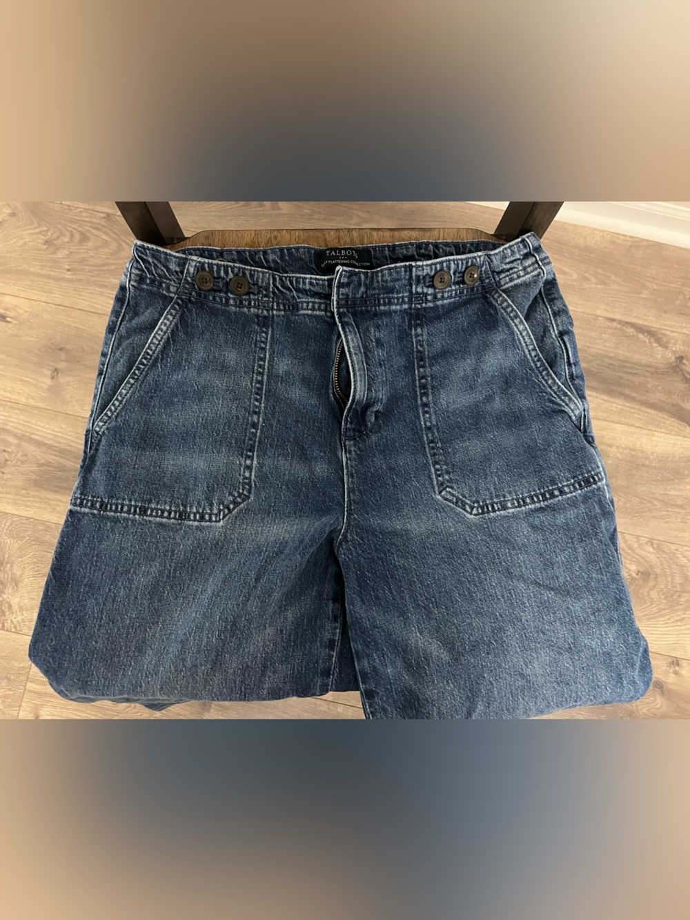 Talbots Dark Indigo Wide-Leg Jeans